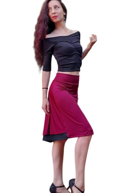 Doble bies con tajo en seda fría - Image 5